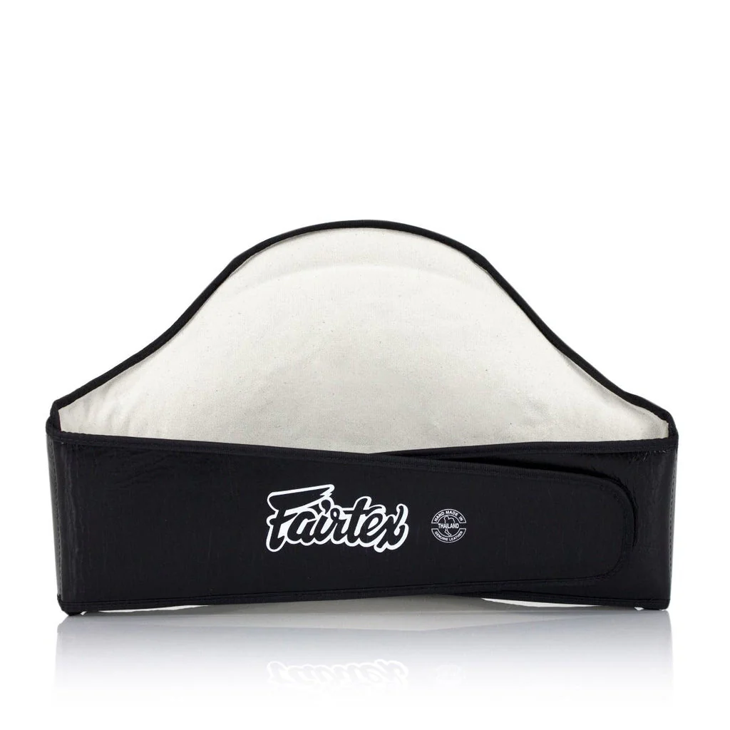 FAIRTEX BPV1 STANDARD LEATHER BELLY PAD – HOOK & LOOP WAIST WRAP - Image 2