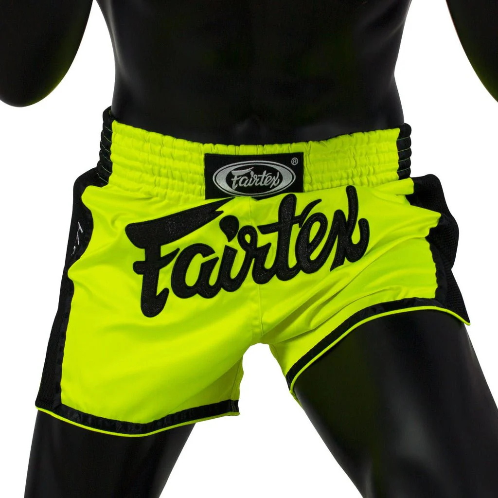 FAIRTEX MUAY THAI SHORTS - BS1706 LIME GREEN - Image 3