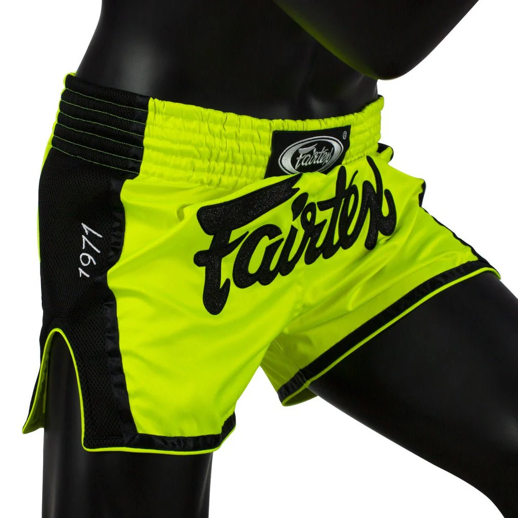 FAIRTEX MUAY THAI SHORTS - BS1706 LIME GREEN - Image 4