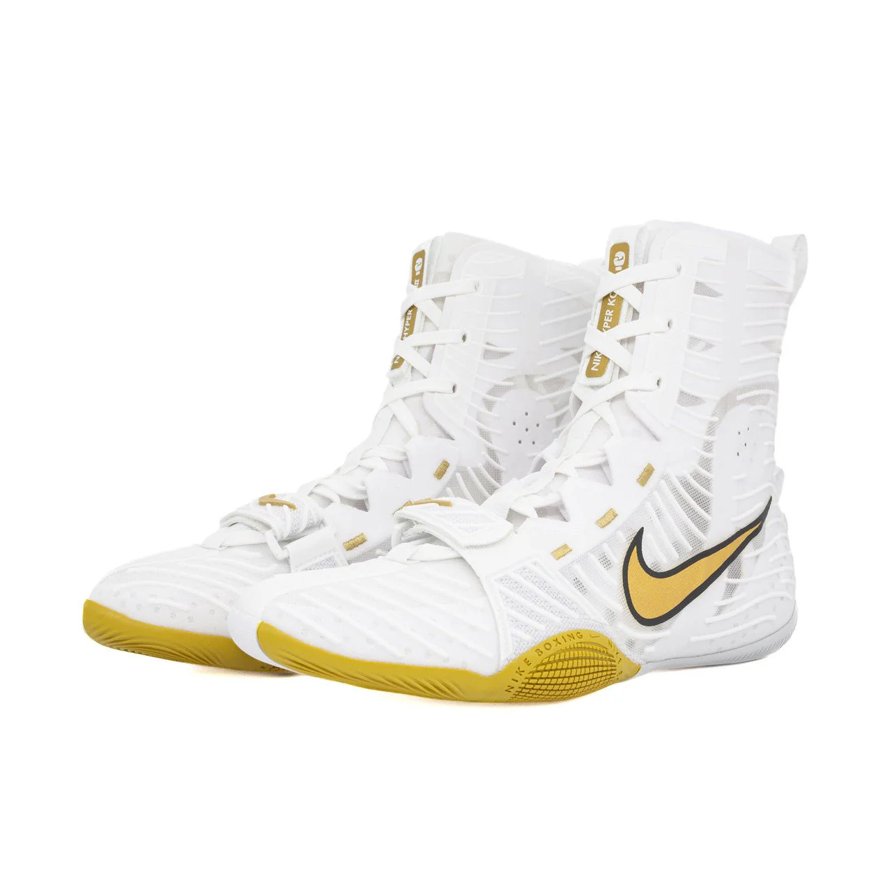 Nike HyperKO 3 Boxing Shoes - White/Gold - Image 5