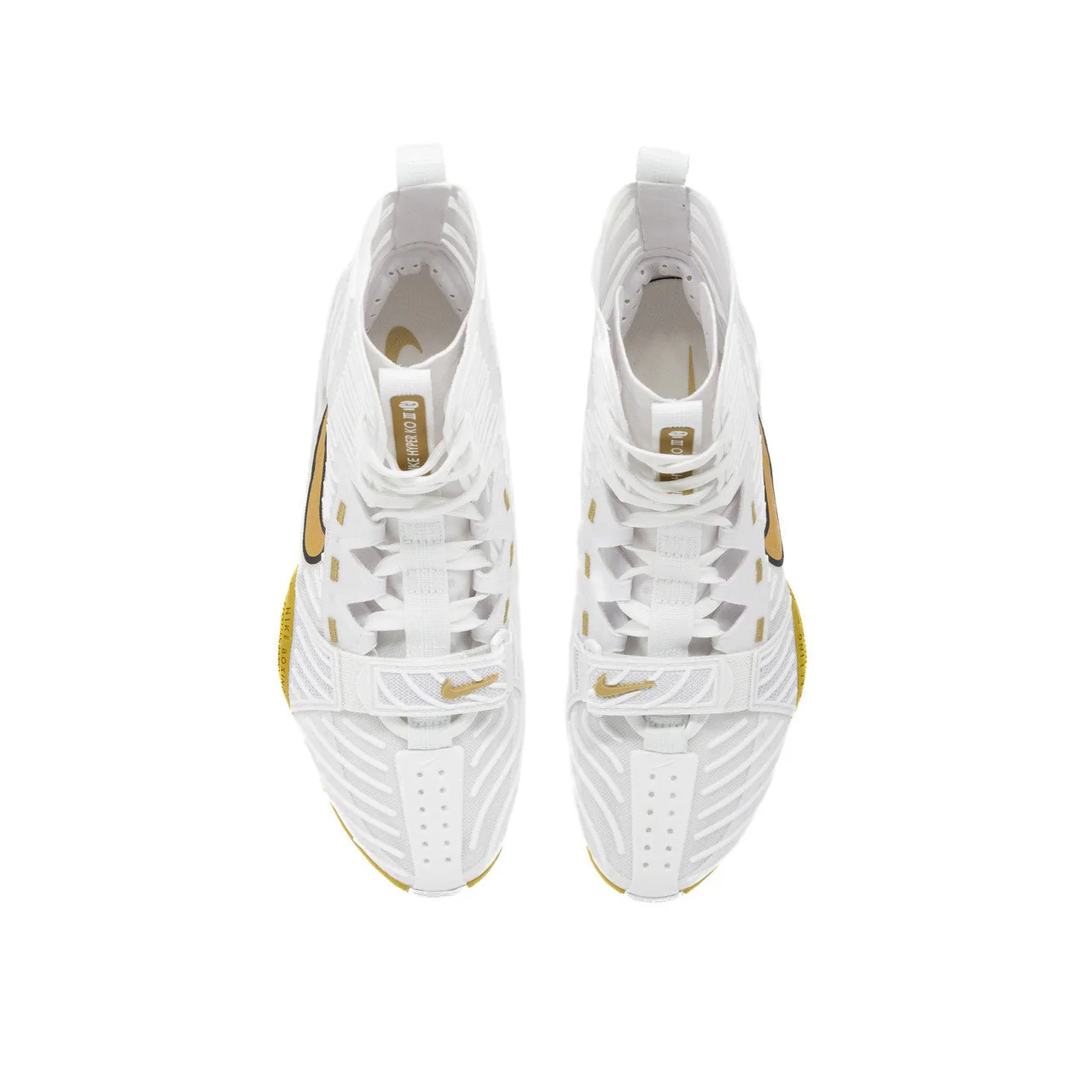 Nike HyperKO 3 Boxing Shoes - White/Gold - Image 8