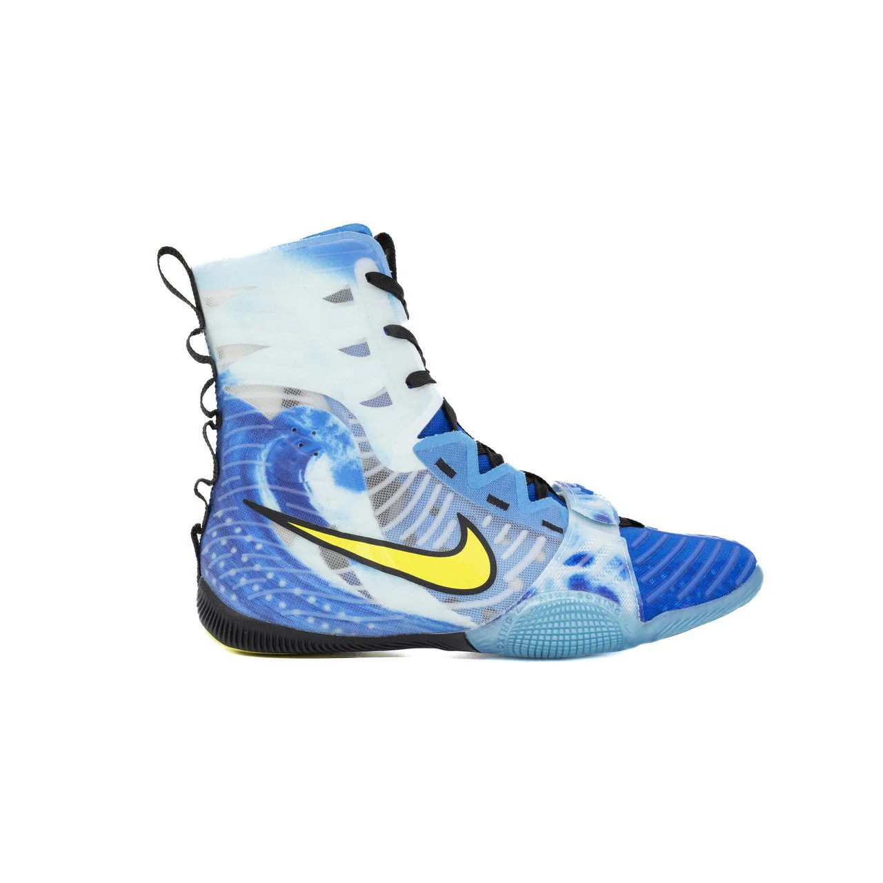 Nike HyperKO 3 SE Boxing Shoes - Photo Blue/Sonic Yellow-Black - Image 2