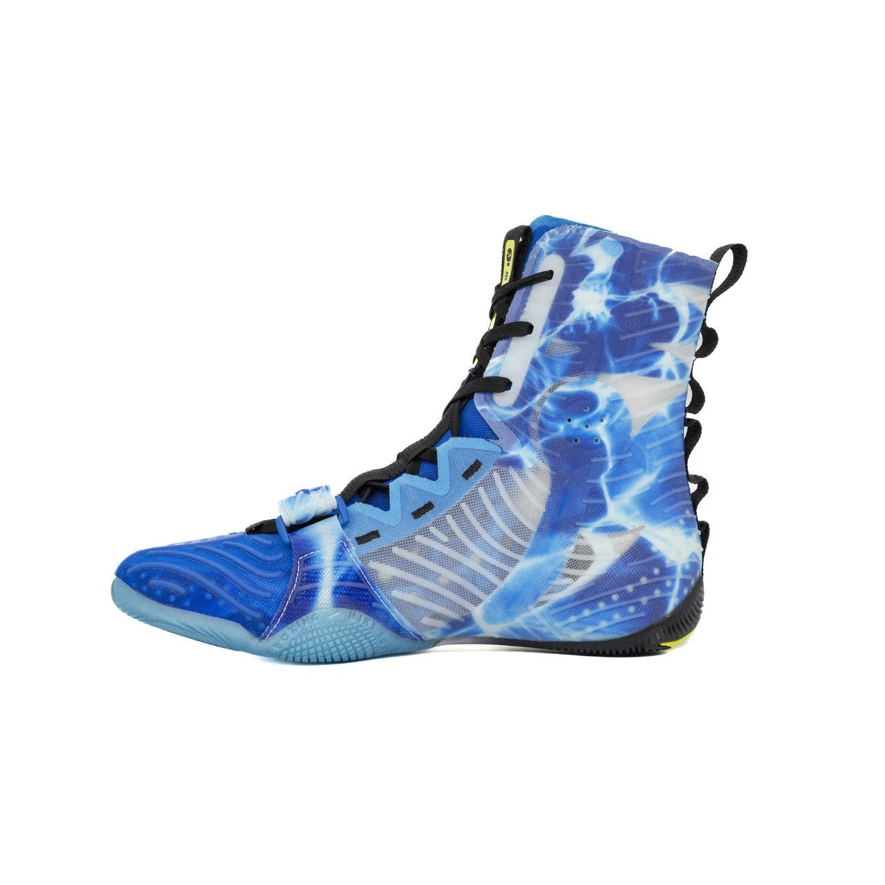 Nike HyperKO 3 SE Boxing Shoes - Photo Blue/Sonic Yellow-Black - Image 4