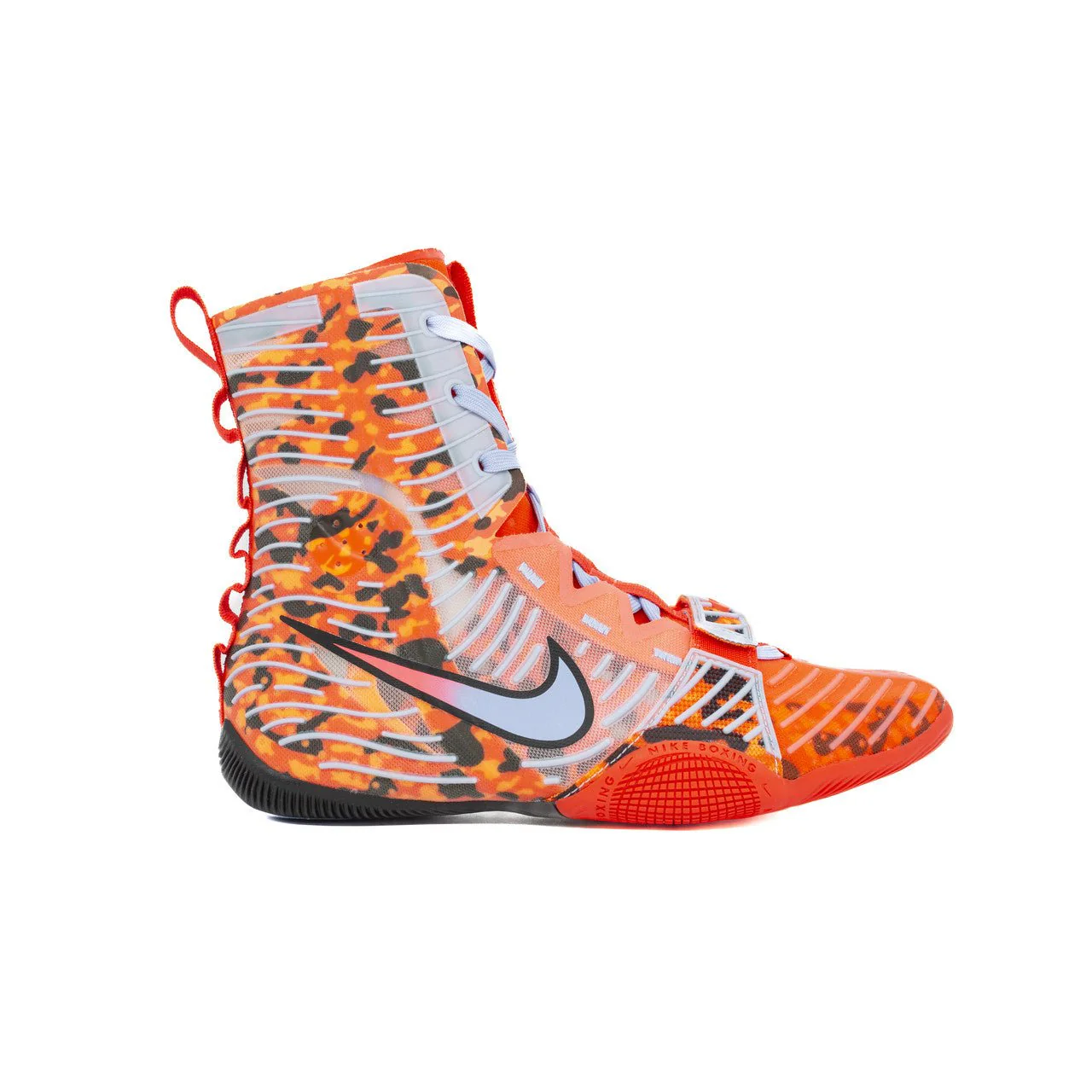 Nike HyperKO 3 SE Boxing Shoes - Bright Crimson/Aluminum-Black - Image 2