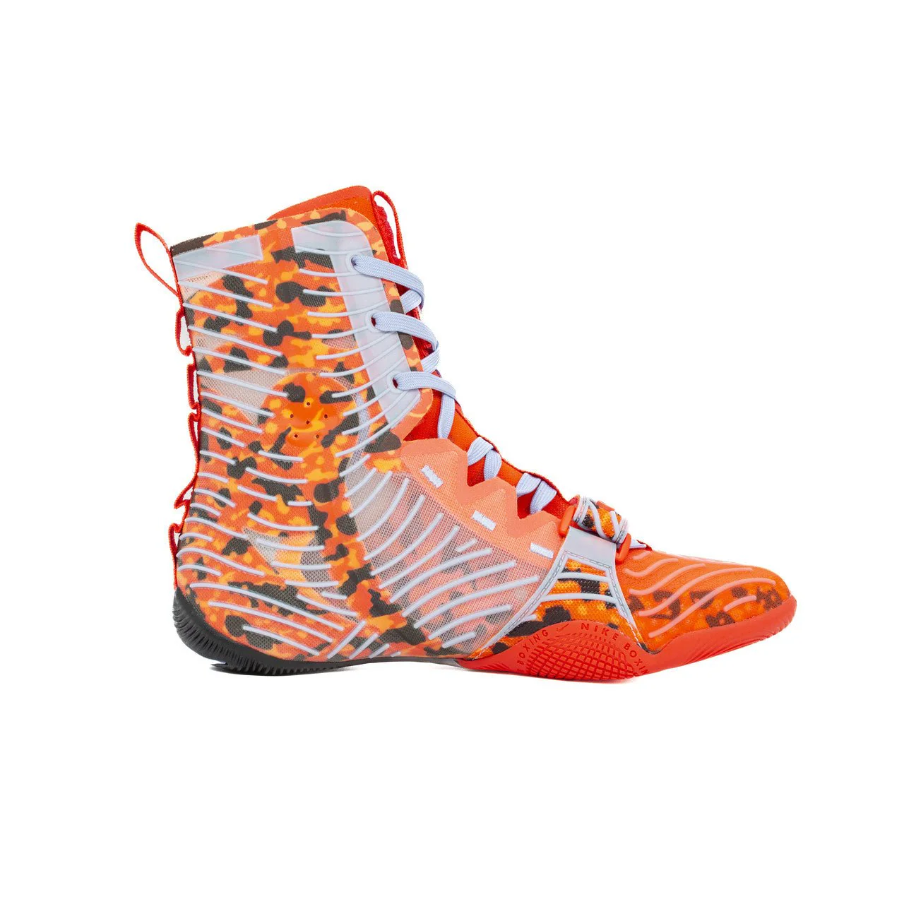 Nike HyperKO 3 SE Boxing Shoes - Bright Crimson/Aluminum-Black - Image 3