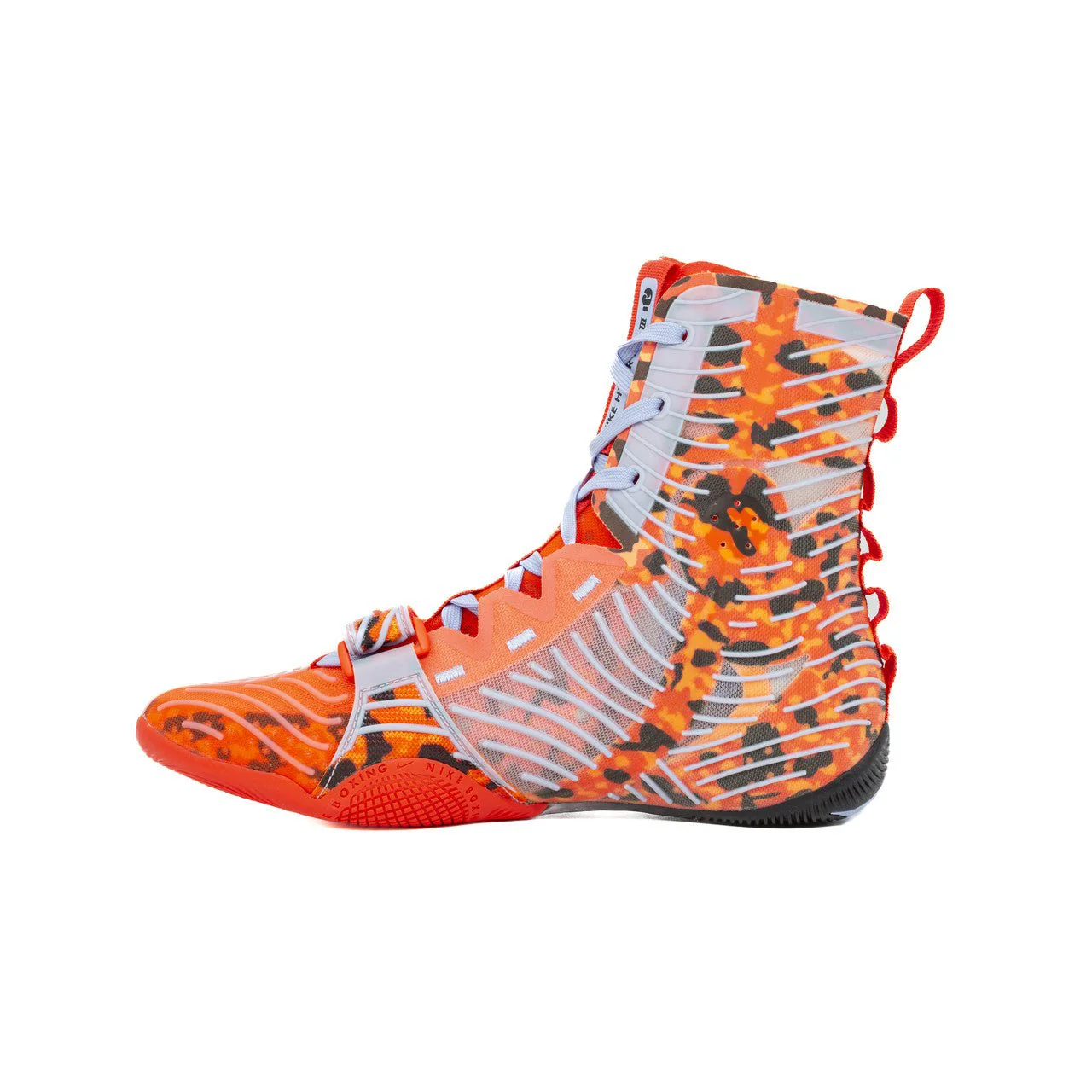 Nike HyperKO 3 SE Boxing Shoes - Bright Crimson/Aluminum-Black - Image 4