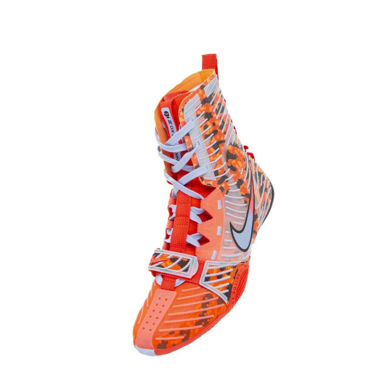 Nike HyperKO 3 SE Boxing Shoes - Bright Crimson/Aluminum-Black - Image 5