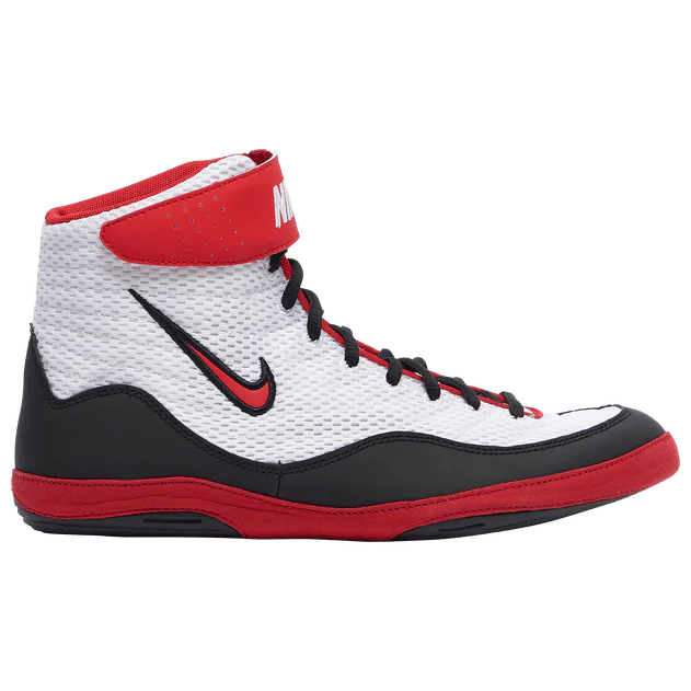 Nike Inflict 3 Wrestling Shoes - White / Red / Black