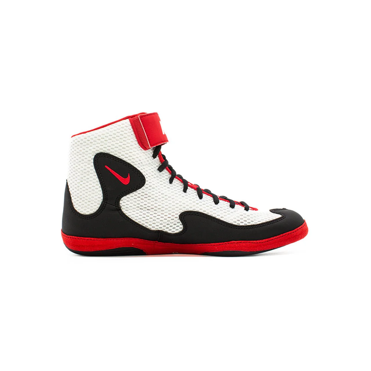 Nike Inflict 3 Wrestling Shoes - White / Red / Black - Image 2