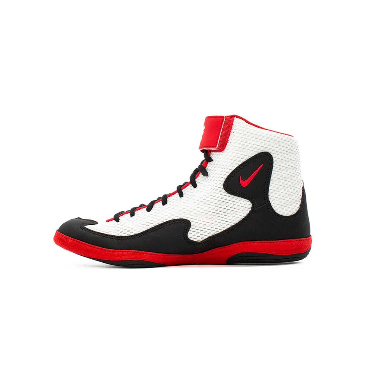 Nike Inflict 3 Wrestling Shoes - White / Red / Black - Image 3