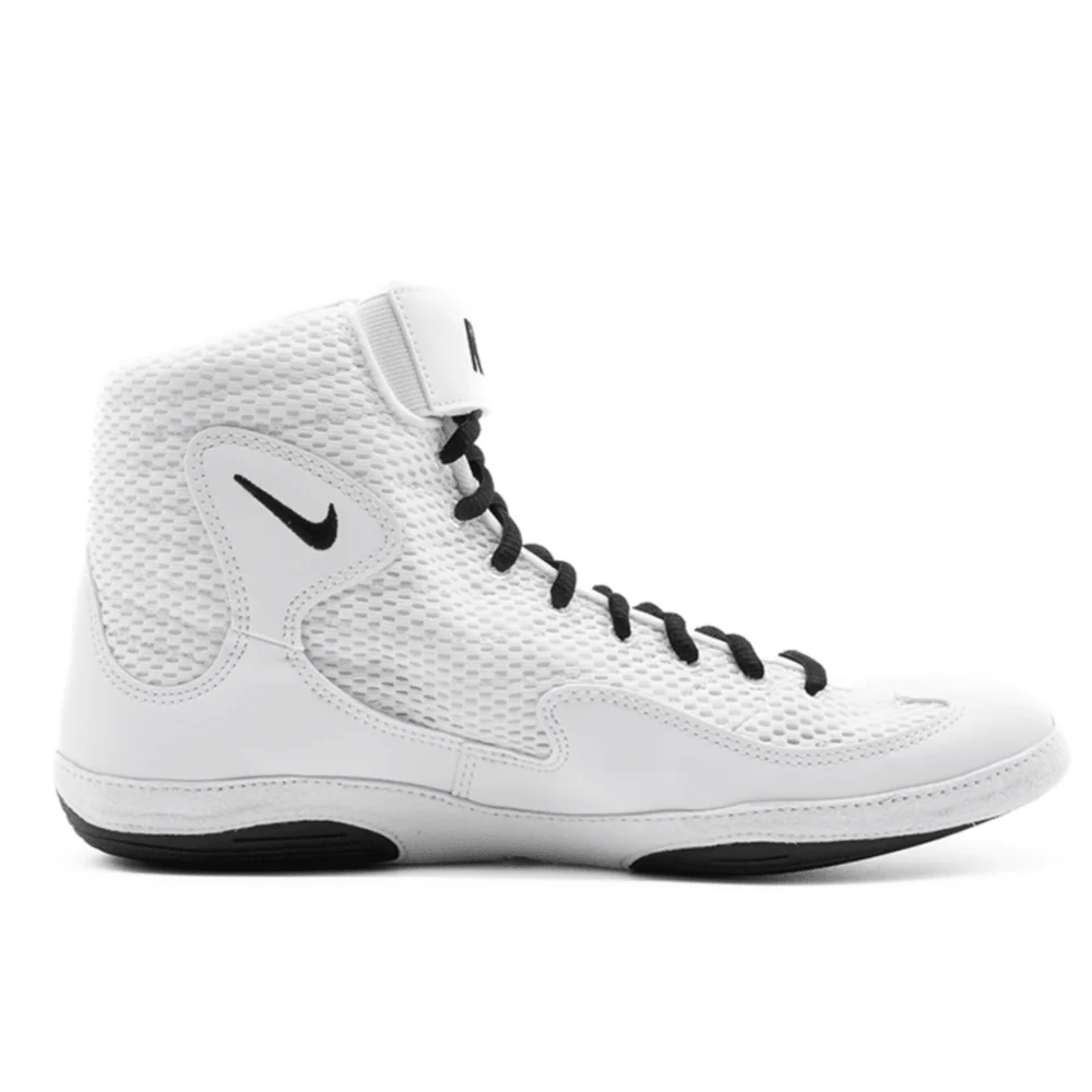 Nike Inflict 3 Wrestling Shoes - White/Black - Image 2