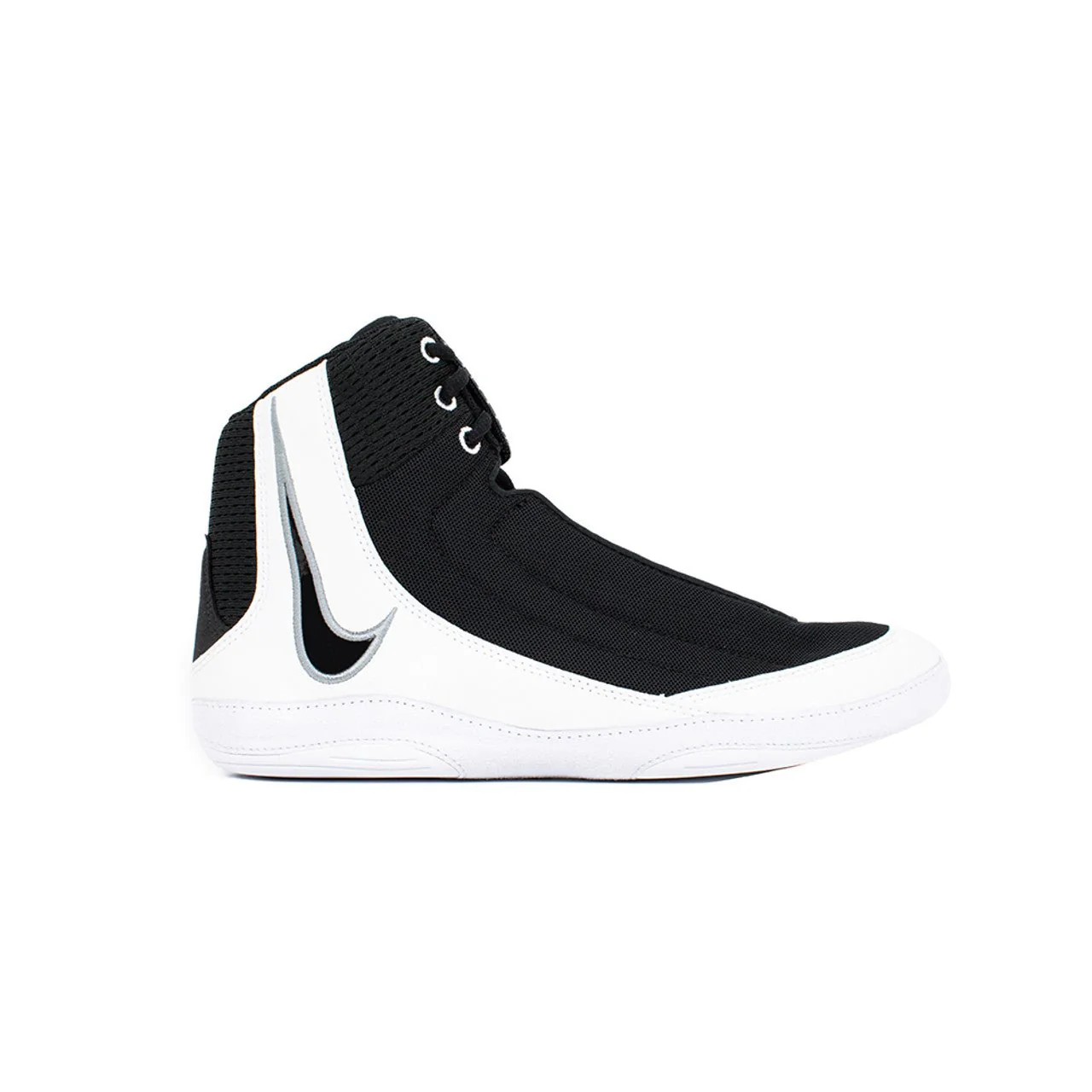 Nike Inflict 4 Wrestling Shoes - Black/White/Wolf Grey