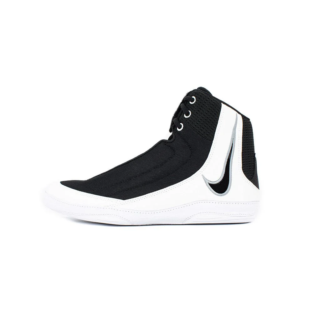 Nike Inflict 4 Wrestling Shoes - Black/White/Wolf Grey - Image 4