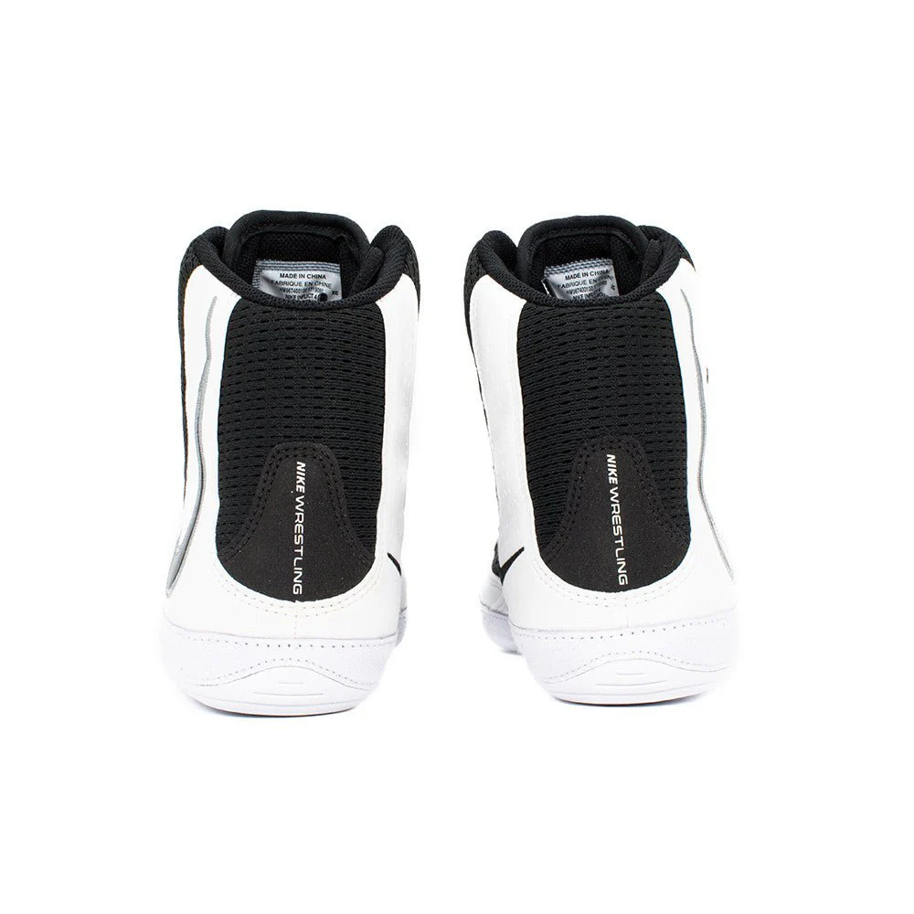 Nike Inflict 4 Wrestling Shoes - Black/White/Wolf Grey - Image 9