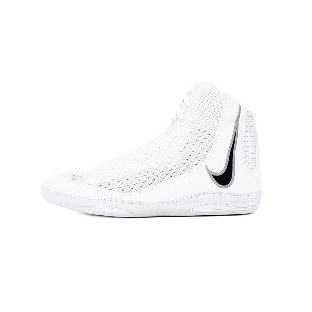 Nike Inflict 4 Wrestling Shoes - White/Black - Image 2