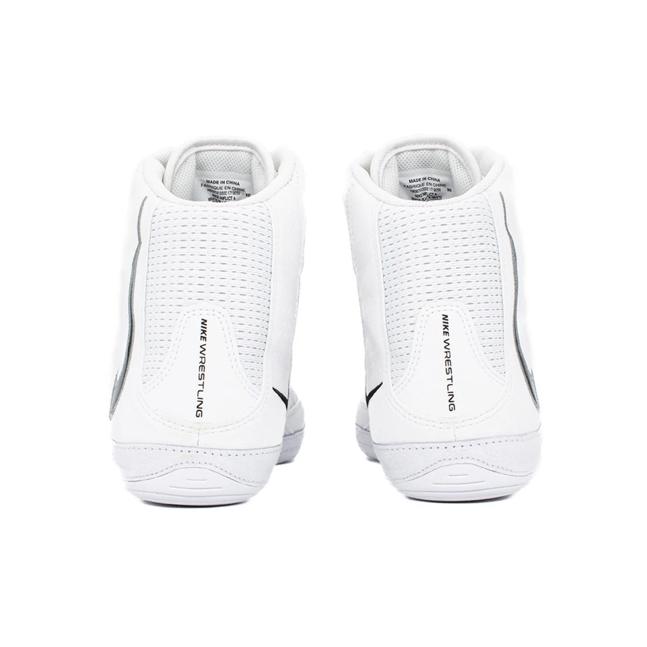 Nike Inflict 4 Wrestling Shoes - White/Black - Image 9