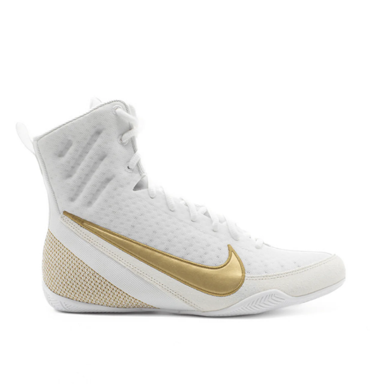 Nike Machomai 3 Boxing Shoes White/Gold - Image 3