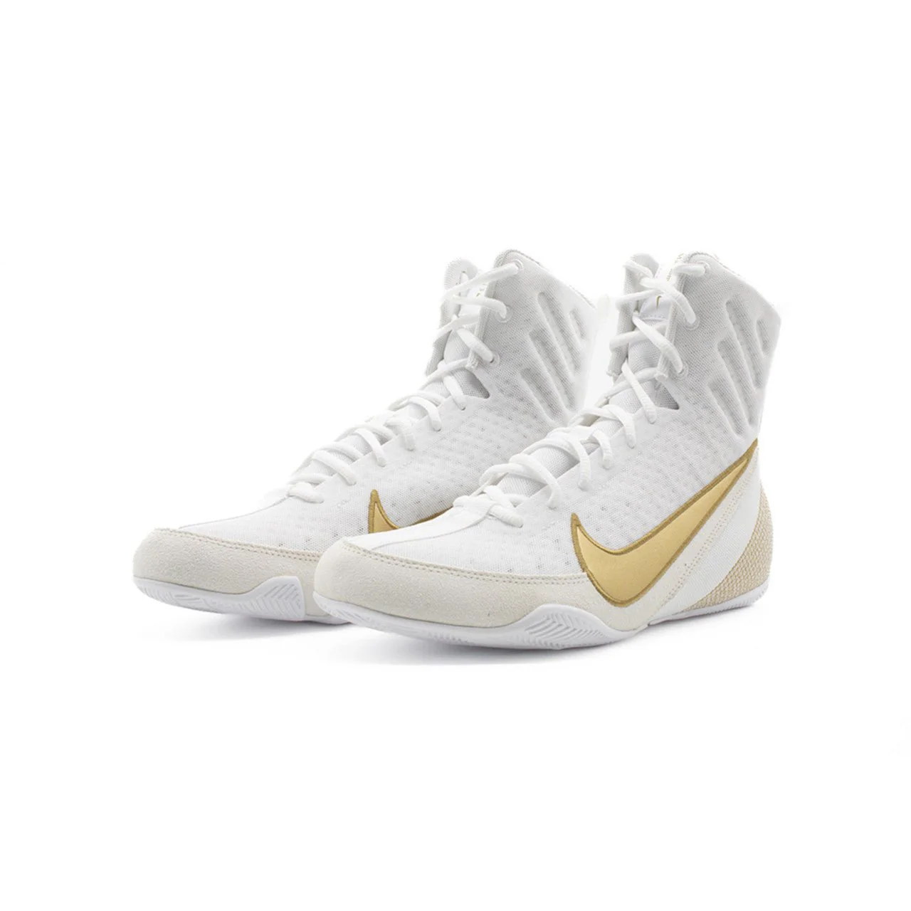 Nike Machomai 3 Boxing Shoes White/Gold - Image 6