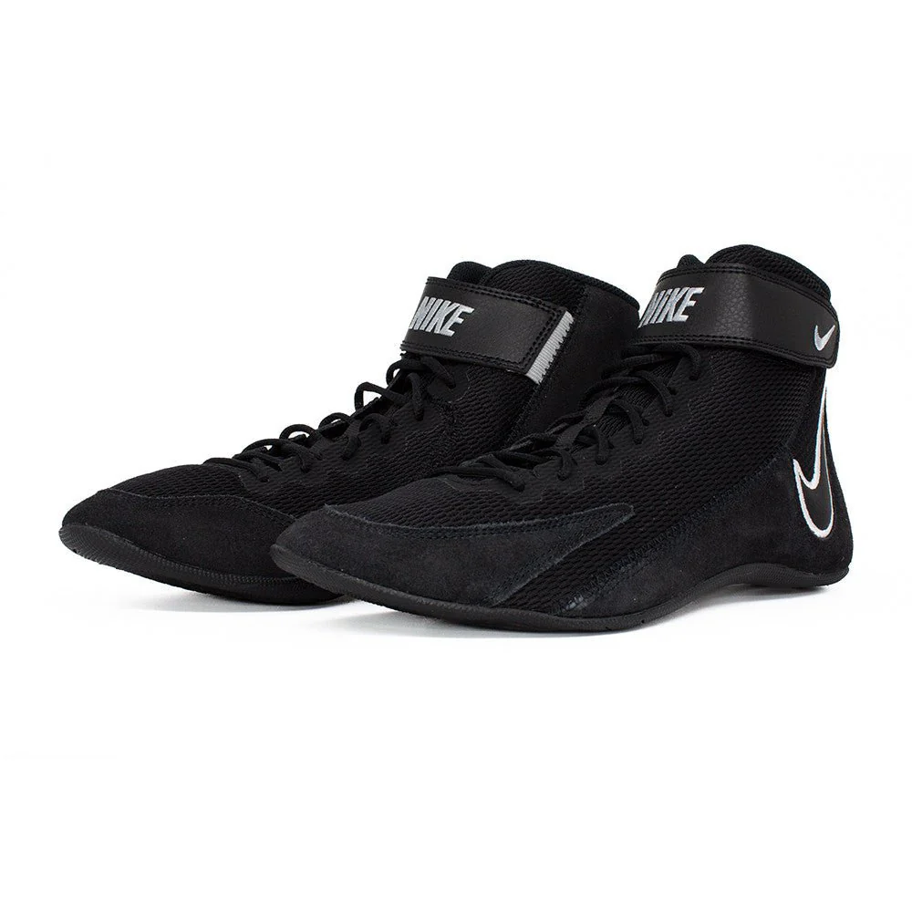 Nike Speedsweep VIII Wrestling Shoes - Black/White-Black/Wolf Grey - Image 6