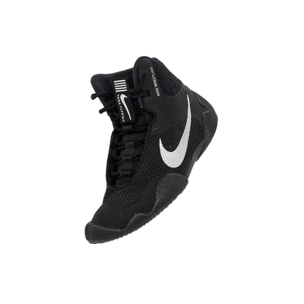Nike Tawa Wrestling Shoes - Black/Metallic Silver - Image 6