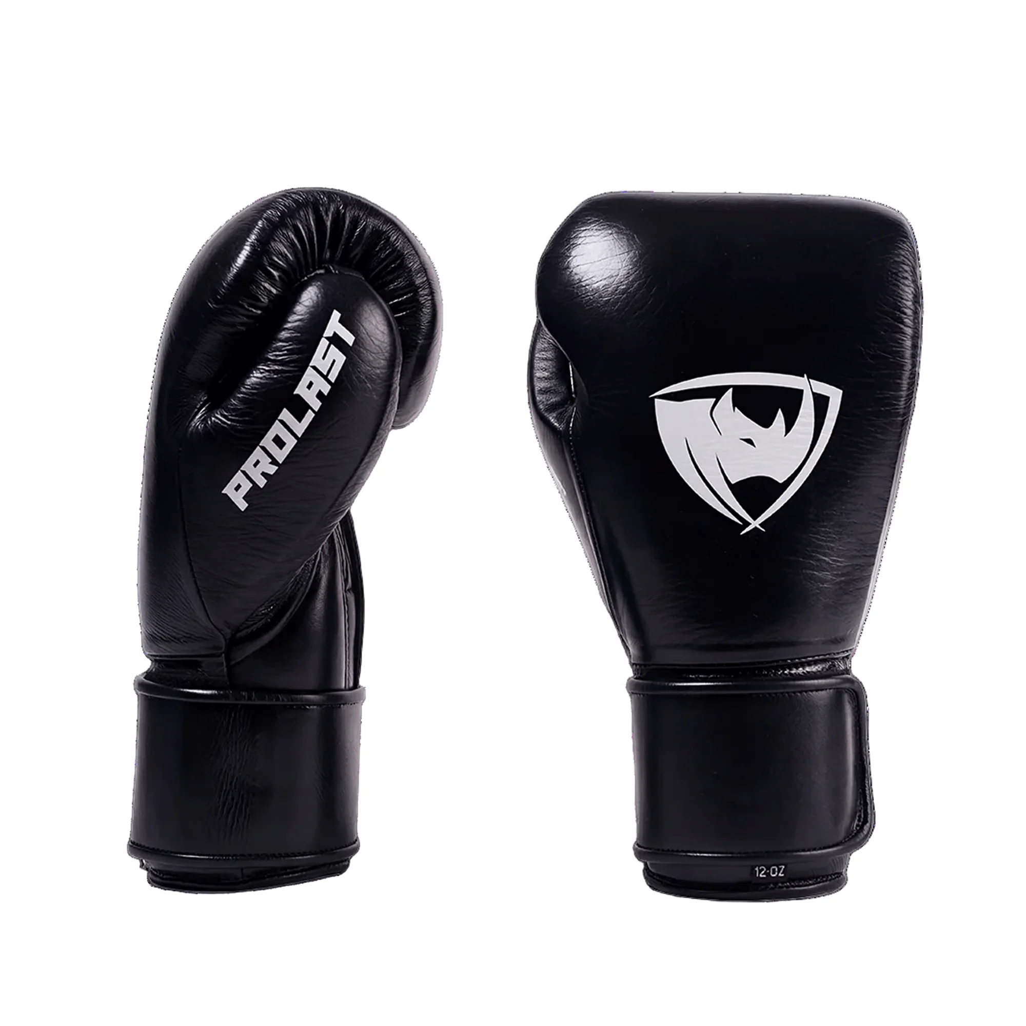 Prolast PG Professional Boxing Gloves Charcoal Black - Velcro ( Hand Made )