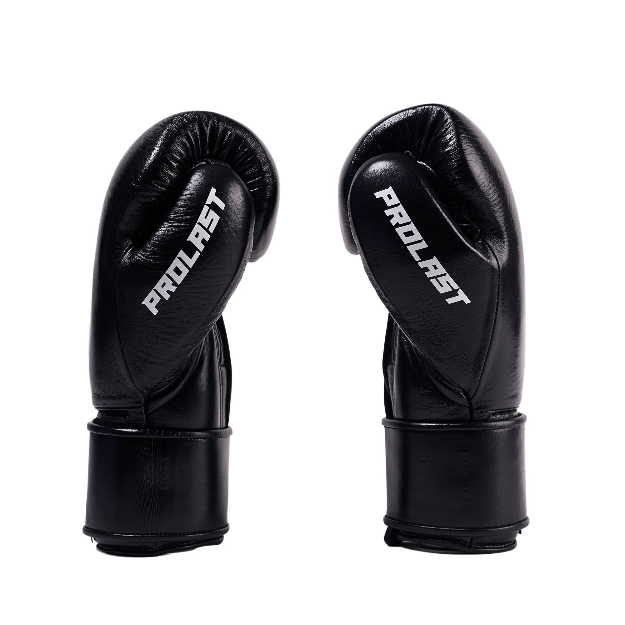 Prolast PG Professional Boxing Gloves Charcoal Black - Velcro ( Hand Made ) - Image 3