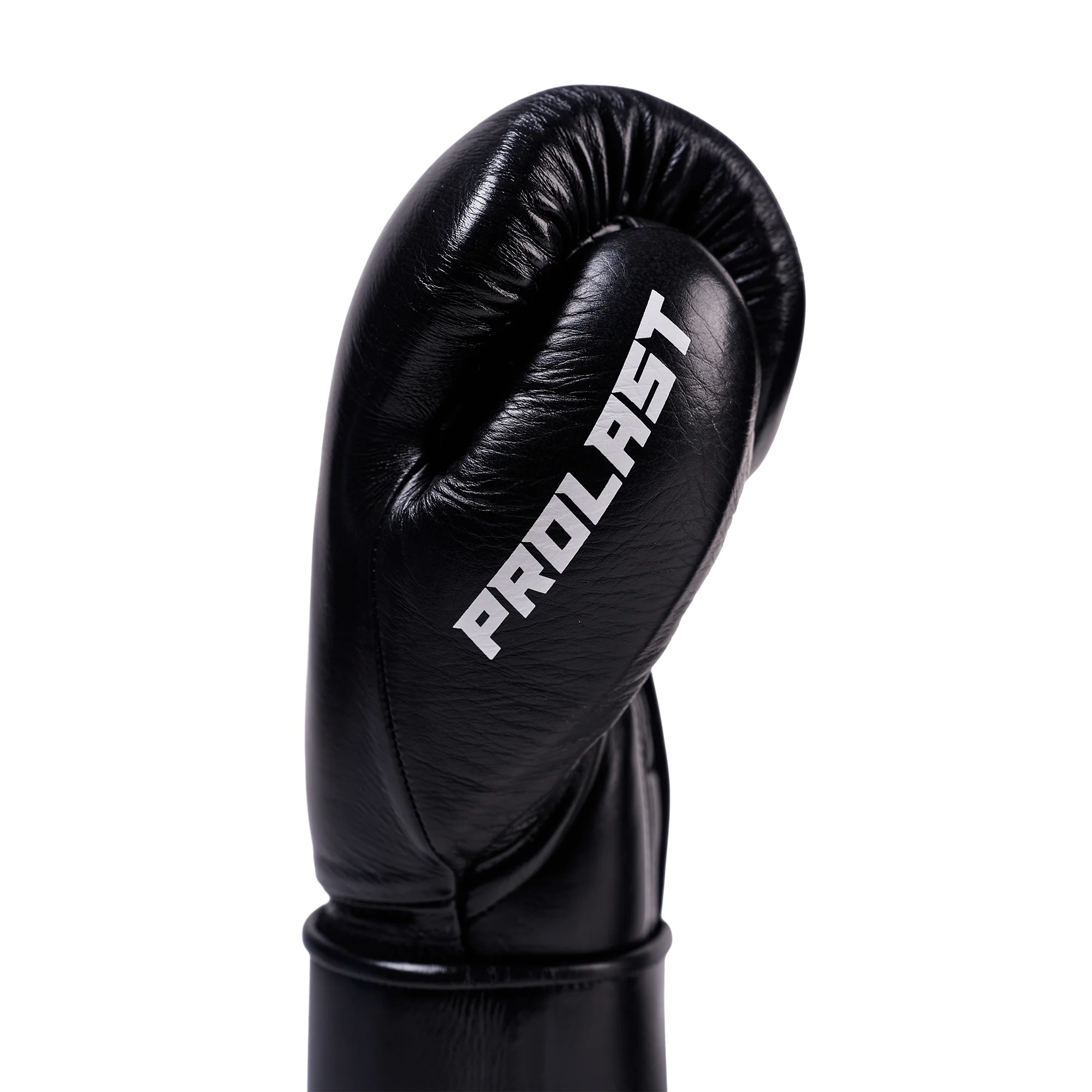 Prolast PG Professional Boxing Gloves Charcoal Black - Velcro ( Hand Made ) - Image 4