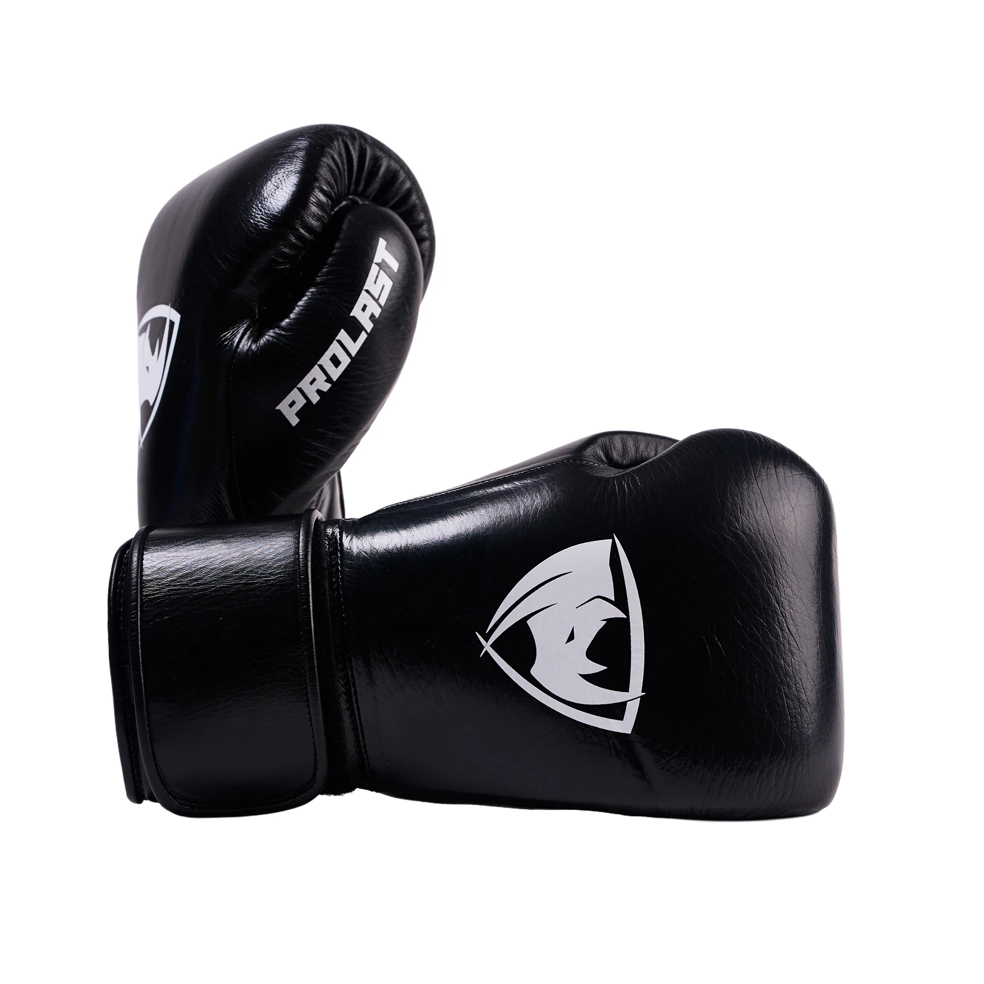 Prolast PG Professional Boxing Gloves Charcoal Black - Velcro ( Hand Made ) - Image 6