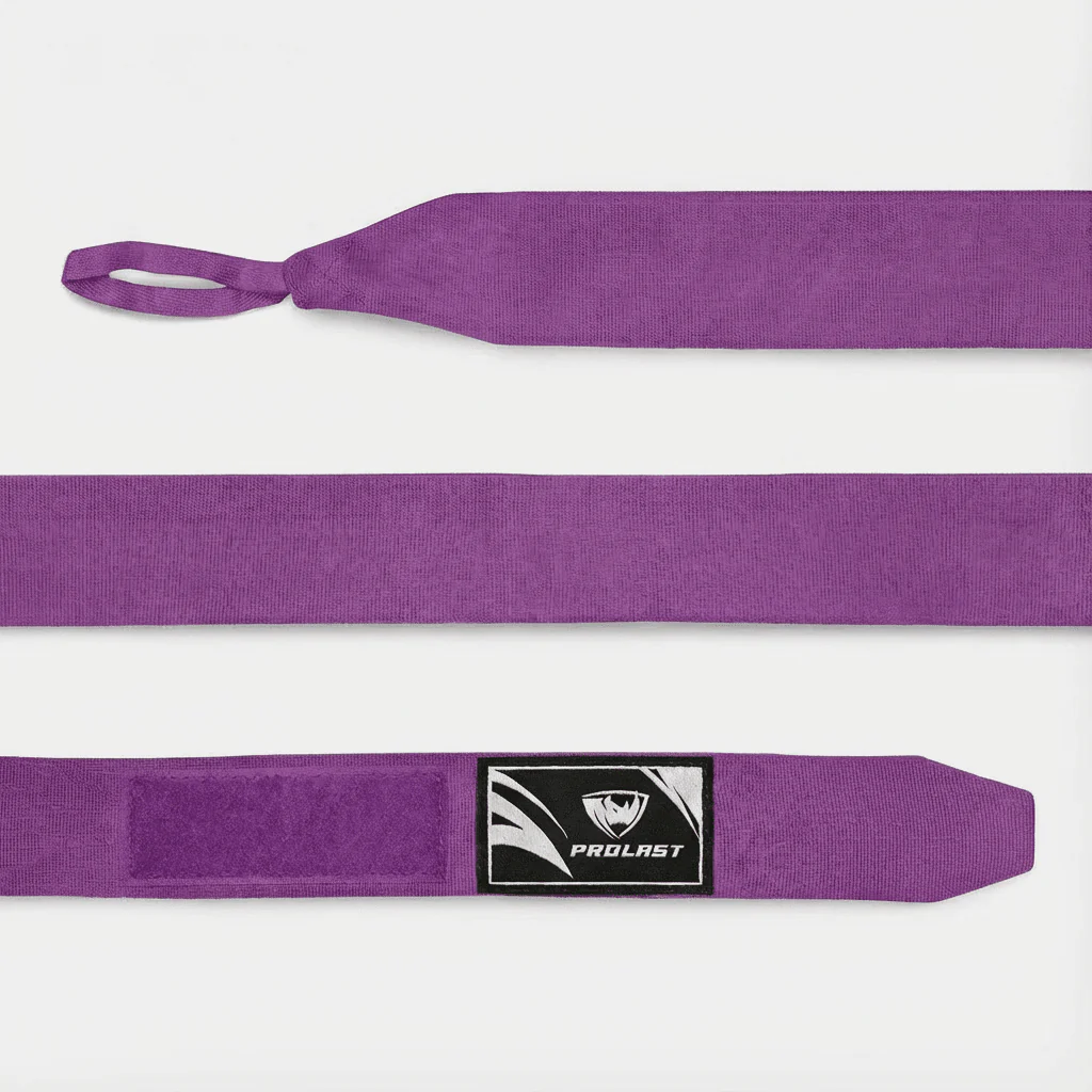 Prolast Professional Boxing 180' Plum Purple Hand Wraps - Image 2