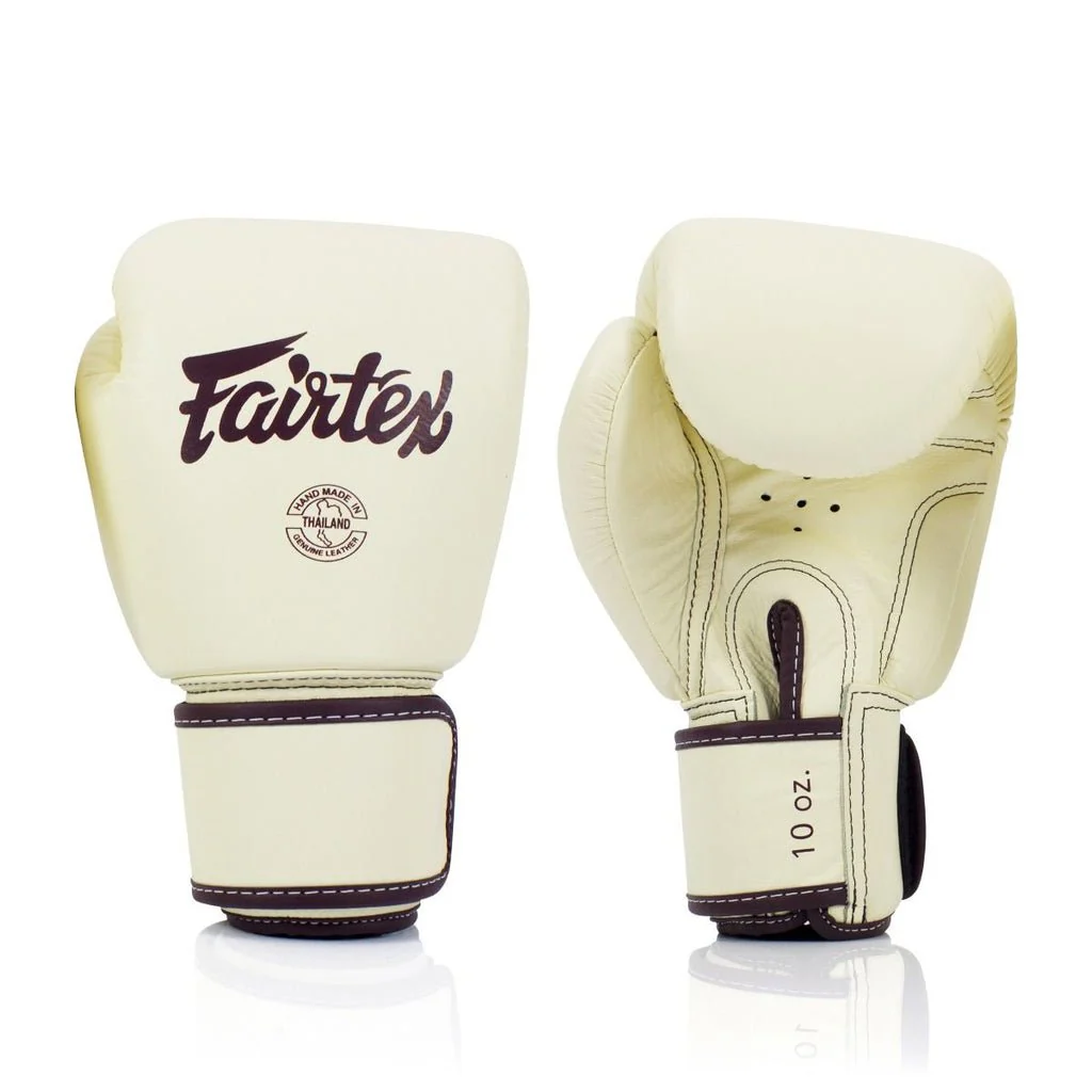 REAL LEATHER BGV16 BOXING GLOVES - BEIGE - Image 2