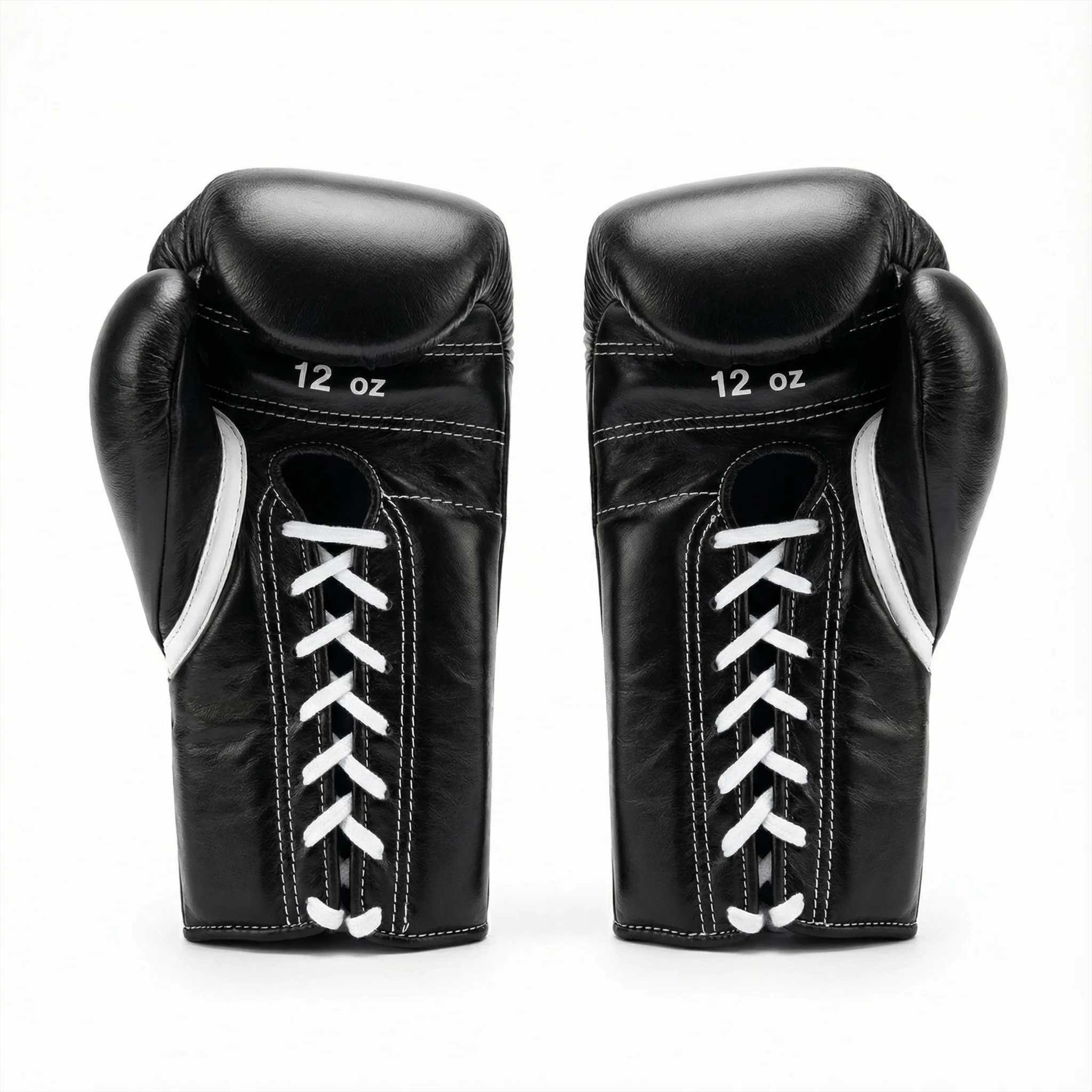 WINNING LACE-UP BOXING GLOVES - BLACK - Image 2