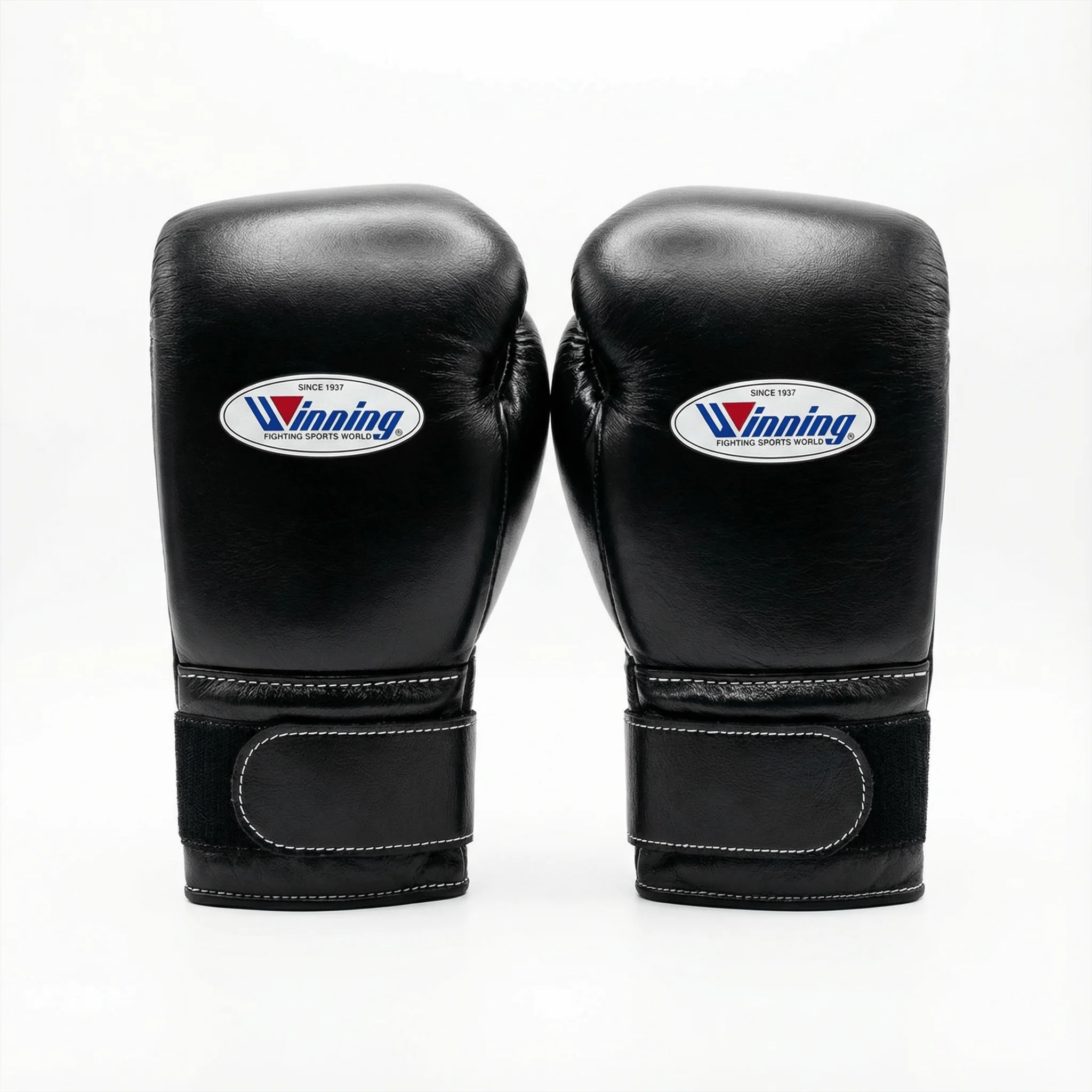 WINNING VELCRO BOXING GLOVES - BLACK - Image 2